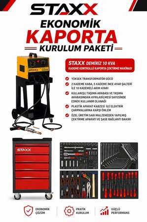 Ekonomik Kaporta Servisi Açılış Paketi | Kriko, Araç Altı Sehpa, Hidrolik Doğrultma Seti