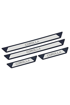 TOYOTA COROLLA TÜM MODELLER UYUMLU STYLE KROM KAPI EŞİĞİ 4 PARÇA