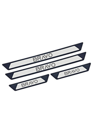 FİAT BRAVO TÜM MODELLER UYUMLU STYLE KROM KAPI EŞİĞİ 4 PARÇA ABS