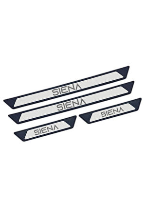 FİAT SİENA TÜM MODELLER UYUMLU STYLE KROM KAPI EŞİĞİ 4 PARÇA ABS