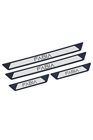 SKODA FABİA TÜM MODELLER UYUMLU STYLE KROM KAPI EŞİĞİ 4 PARÇA ABS