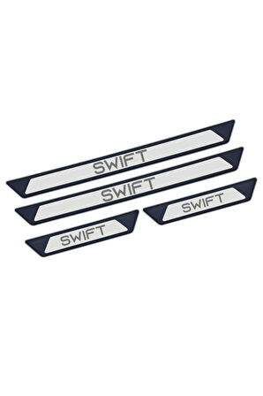 SUZUKİ SWİFT TÜM MODELLER UYUMLU STYLE KROM KAPI EŞİĞİ 4 PARÇA ABS