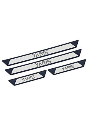 TOYOTA YARİS TÜM MODELLER UYUMLU STYLE KROM KAPI EŞİĞİ 4 PARÇA ABS