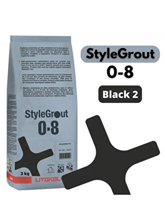 STYLEGROUT 0-8 BLACK 2 DERZ DOLGU 3 KG