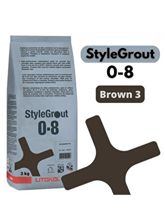 STYLEGROUT 0-8 BROWN 3 DERZ DOLGU 3 KG