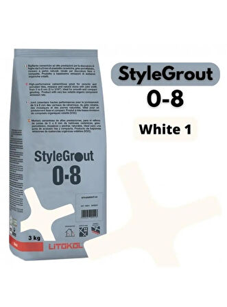 STYLEGROUT 0-8 WHITE 1 DERZ DOLGU 3 KG
