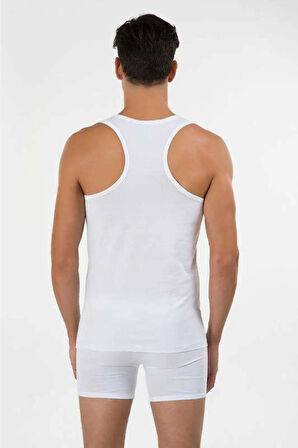 Erkek Beyaz Aytron Spor Kesim 2'li Atlet