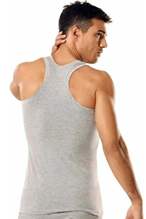 Erkek Gri Melanj Penye Spor Atlet