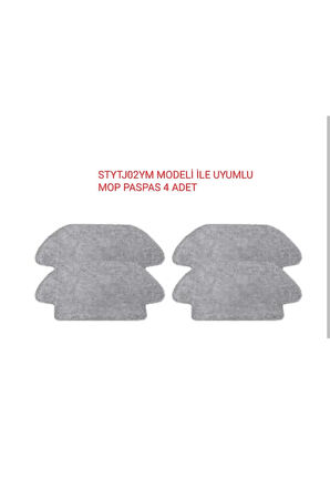 Xiaomi MOP PRO STYTJ02YM uyumlu 4 adet mop paspas
