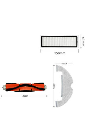 STYTJ05ZHMHW Mop 2 Pro Ultra yedek fırça paspas filtre toz torbası seti