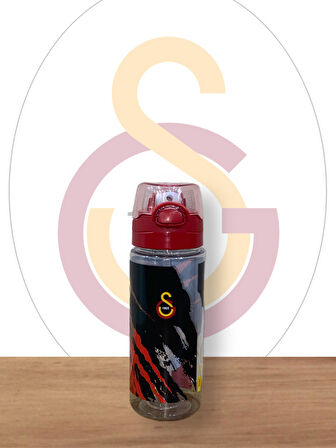 Galatasaray Taraftar Şeffaf 500 Ml Pipetli Suluk Matara 