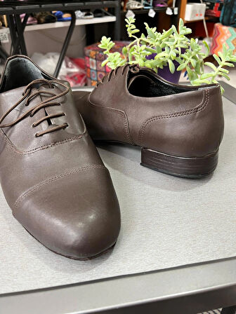 TANGO, SALSA, BACATA, SWİNG, LİNDA HOP-SOLO CAZZ MASKARATLI DERİ  ERKEK DANS AYAKKABISI