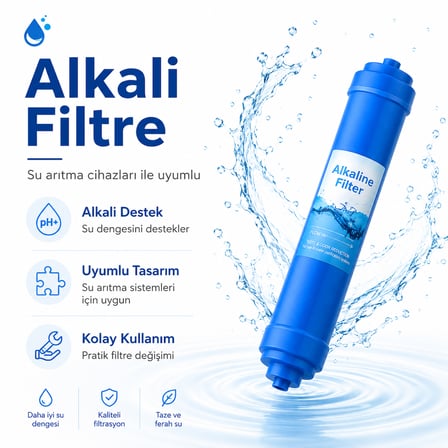 Su Arıtma Cihazı Alkali Inline Filtre 408694081