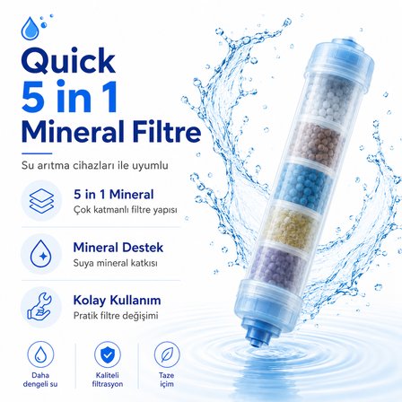 Quick 5 in 1 Mineral Su Arıtma Filtresi 408694093