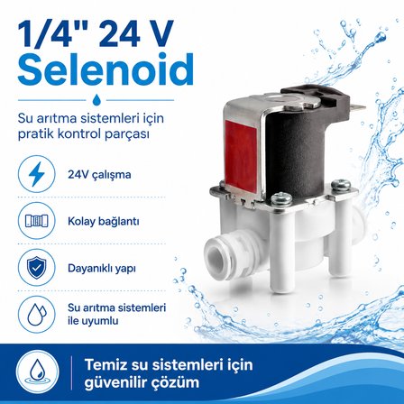 1/4 İnç 24V Su Arıtma Selenoid Valf 608506022