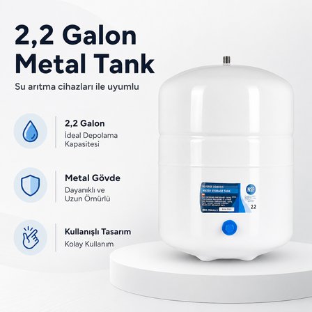 2,2 Galon Metal Su Arıtma Tankı 308693001