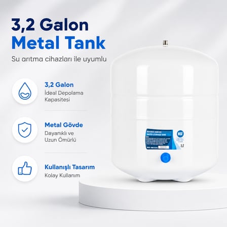 3,2 Galon Metal Su Arıtma Tankı 308693002