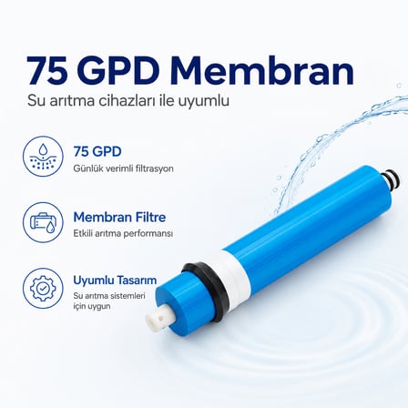 75 GPD Su Arıtma Membran Filtresi 508505001