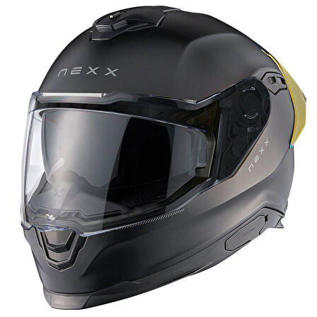 Y.100R SUBSONIC MAT SİYAH-KIRMIZI KASK