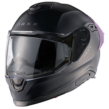 Y.100R SUBSONIC MAT SİYAH-PEMBE KASK