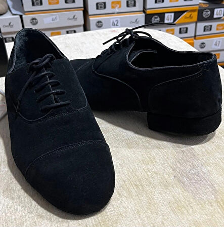 SİYAH SÜET ERKEK İÇİN DANS AYAKKABISI