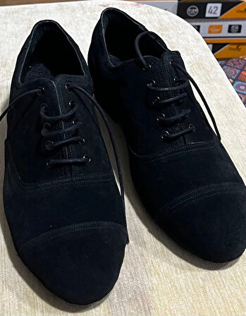 SİYAH SÜET ERKEK İÇİN DANS AYAKKABISI