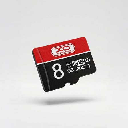 Delux Serisi Ekipman Minik Saklama XO 8GB Speed Flash Class 10 Micro SD Hafıza Kartı