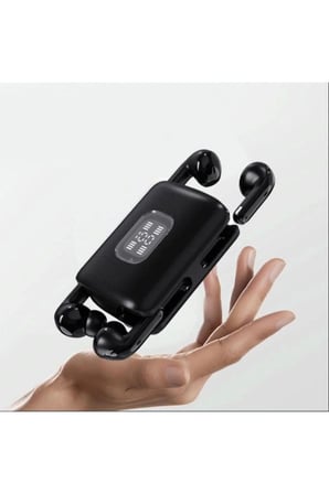 K02 Ultra Uzun Pil Ömrü Yüksek Kaliteli çifft Bluetooth oyuncu Kulaklığı Su Geçirmez Siyah