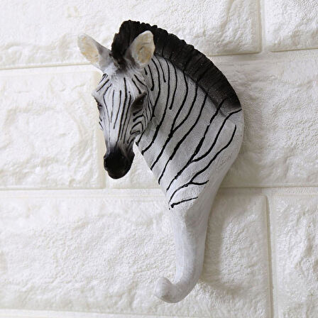 Dekoratif Modern Duvar Askılık Zebra Duvar Dekor Askı 