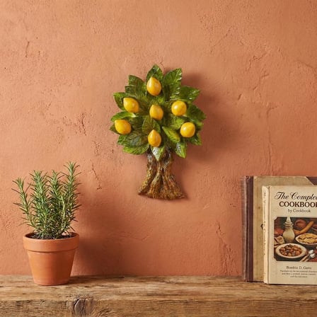 El Yapımı Limon Ağacı Duvar Dekoru Bereket Koleksiyonu 14X20 cm