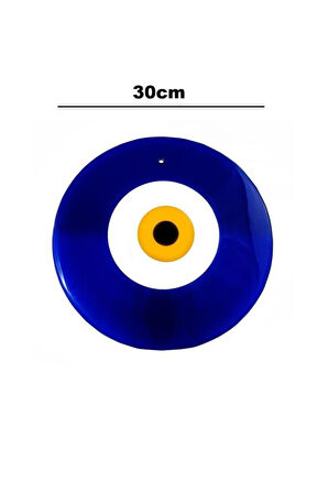 Dev Cam Nazarlık Nazar Boncuğu Lüks Kalite 30cm Çap El Işi Dekoratif Duvar Süsü