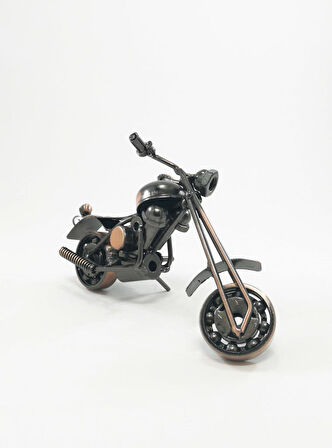 Metal Retro Motosiklet Modeli El Yapımı Dekor Biblo MO341
