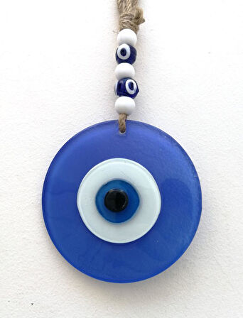 Renkli Cam Nazarlık Duvar Süsü Hediyelik Nazar Boncuğu