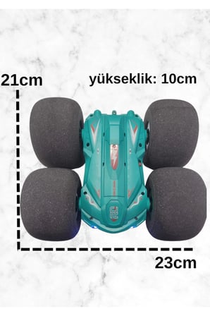 20 Km Hız 7.4V Büyük Boy Sünger Teker Uzaktan Kumandalı Full Fonksiyon Akrobat Araba