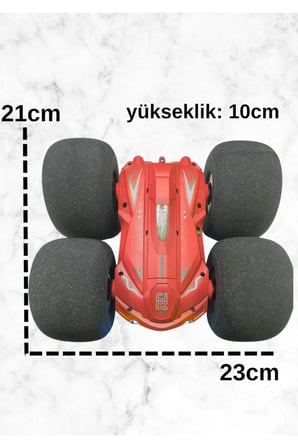 20 Km Hız 7.4V Büyük Boy Sünger Teker Uzaktan Kumandalı Full Fonksiyon Akrobat Araba