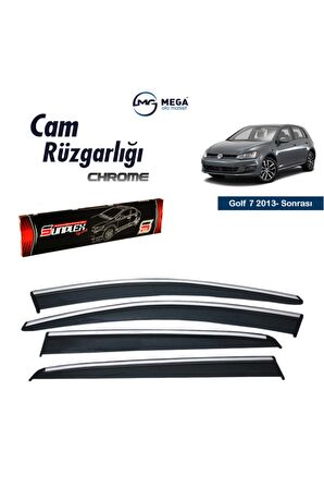 Vw Golf 7 2013- Sonrası Krom Cam Rüzgarlık Sunplex