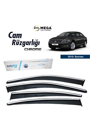 Vw Passat B8 2015- Sonrası Krom Cam Rüzgarlığı