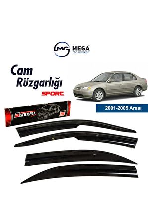 Honda Civic 2001-2005 Arası Mugen Cam Rüzgarlık