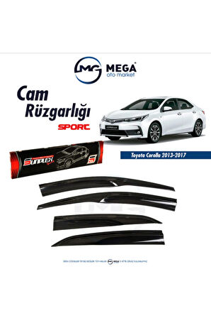 Toyota Corolla 2013-2018 Arası Mugen Tip Cam Rüzgarlık Sunplex