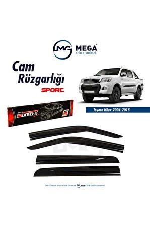 Toyota Hilux 2004-2015 Arası Mugen Tip Cam Rüzgarlık