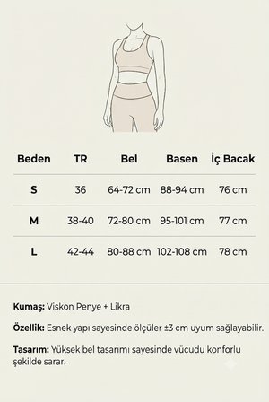 Kadın Yoga Takımı Viskon Penye Likralı Yüksek Bel Palazzo Pantolon İçten Şortlu Spor Büstiyer Pilates Meditasyon Takımı