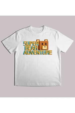 Kız Erkek Çocuk Super Bear Classic Baskılı %100 Organik Pamuk Tshirt