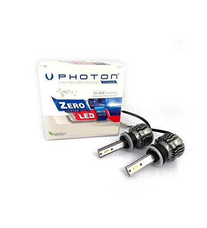 2 Adet Photon H4 12-24 V Xenon Led Ampül Zero Fansız Model (Sessiz) Beyaz Headlight _Supermoto