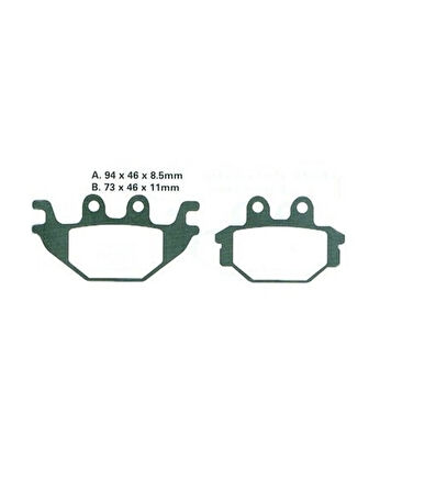 Yamaha Yzf R 125 Arka Fren Balatası 2008-2021 Kaliteli_Supermoto