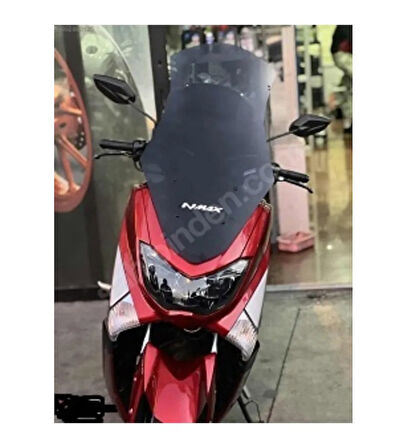 Yamaha Nmax 125 - 155 Ön Tur Camı Füme Renk (2015-20) 72 Cm Boy+Yükseltme Vida Seti Dahil _Supermoto