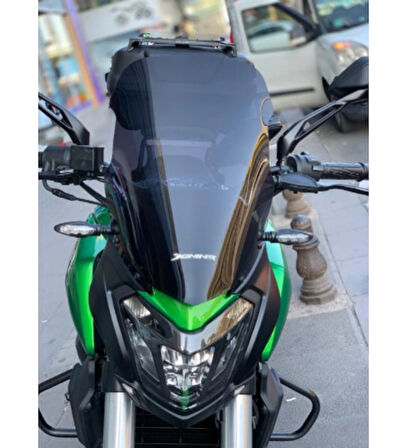Bajaj Dominar 250 -400 Füme Ön Cam Siperlik ,Biadil Marka Tur Camı 42 Cm (2017-2024) _Supermoto