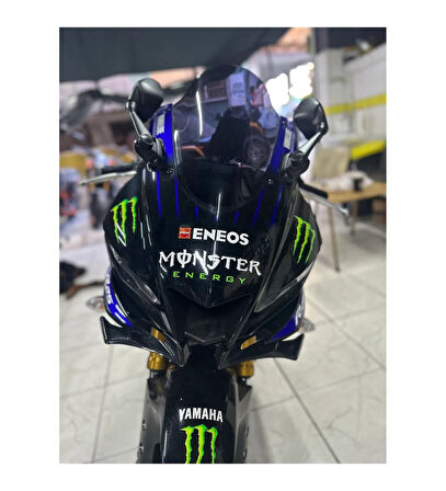 Yamaha Yzf R 25 Winglet Ön Gaga ,R25 Far Altı Grenajı Ham Siyah Renk 2019-2024 _Supermoto