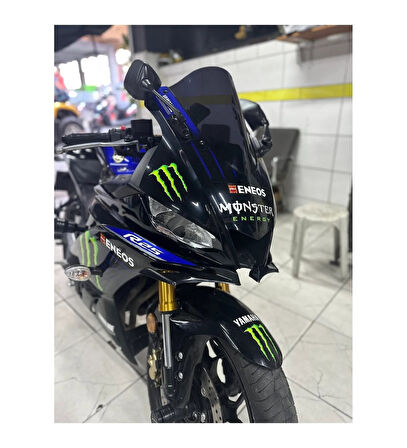 Yamaha Yzf R 25 Winglet Ön Gaga ,R25 Far Altı Grenajı Ham Siyah Renk 2019-2024 _Supermoto