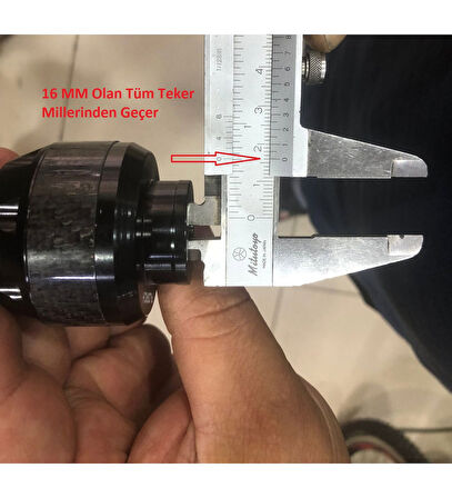 Motosiklet ,Scooter Ön Teker Koruma Takozu Karbon Detaylı Gri Renk 16 Mm Millere Uygun_Supermoto