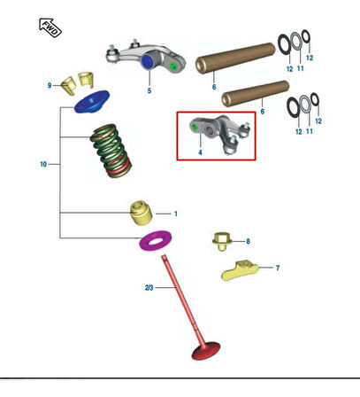 Bajaj Pulsar Ns 200,Rs 200 Piyano Orjinal Emme (In) Subap İticisi Tüm Yıllara Uygun _Supermoto